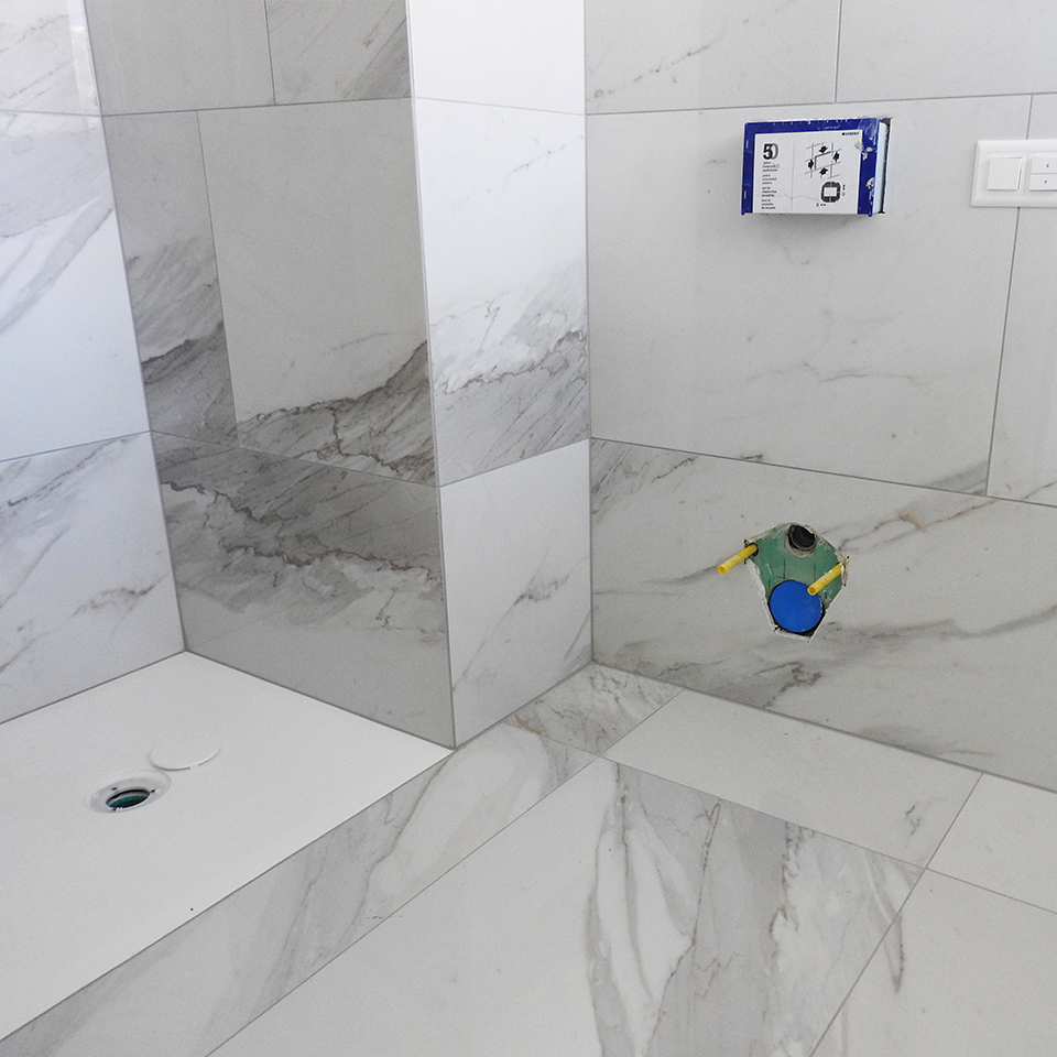 Badezimmer im Ausbau