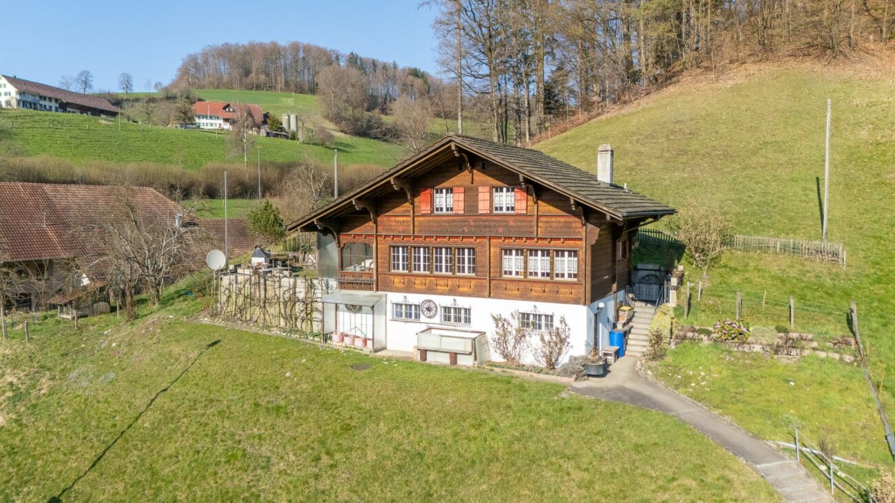 Alpenhaus in Hanglage