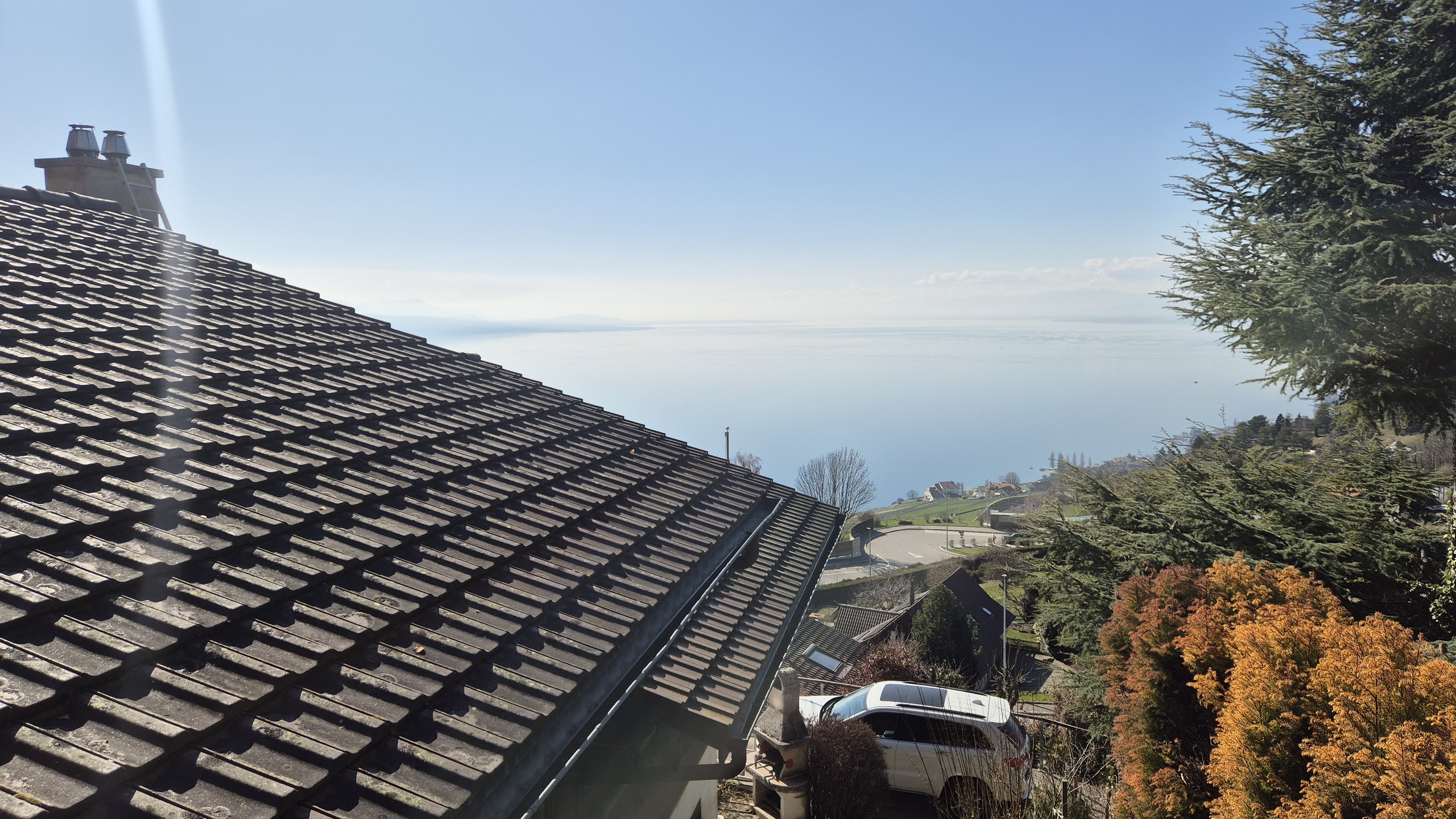 Dach mit Seeblick