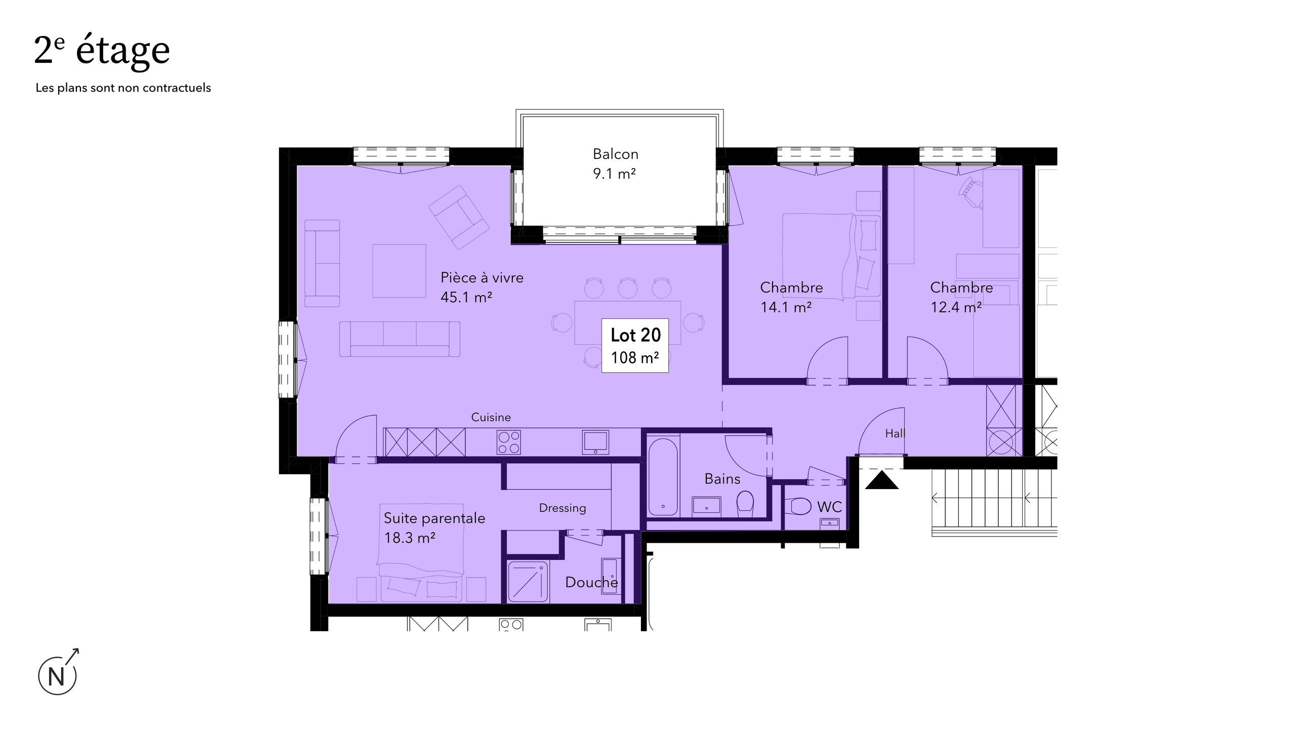 Grundriss der 2. Etage