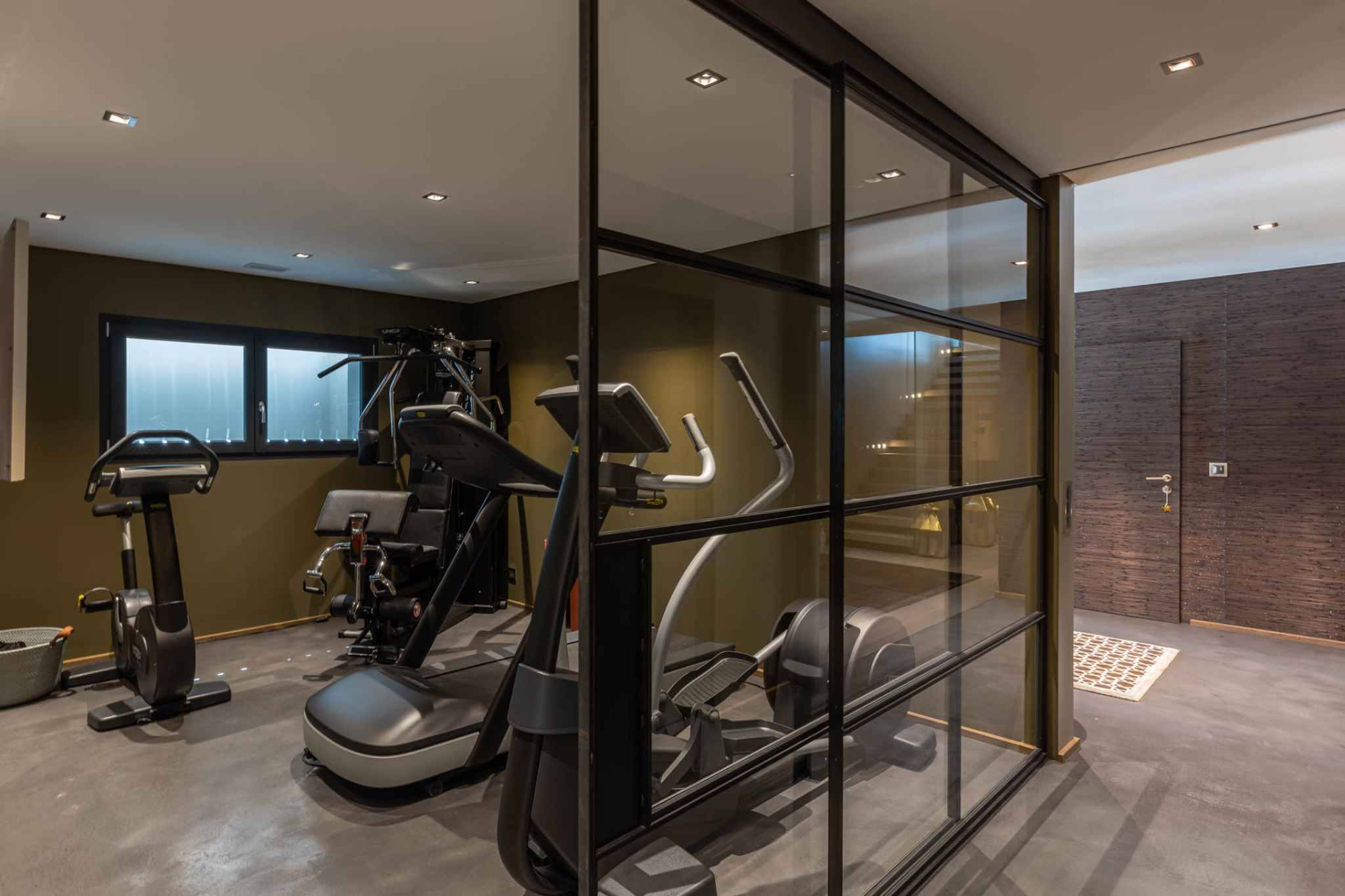 Fitnessraum im Keller