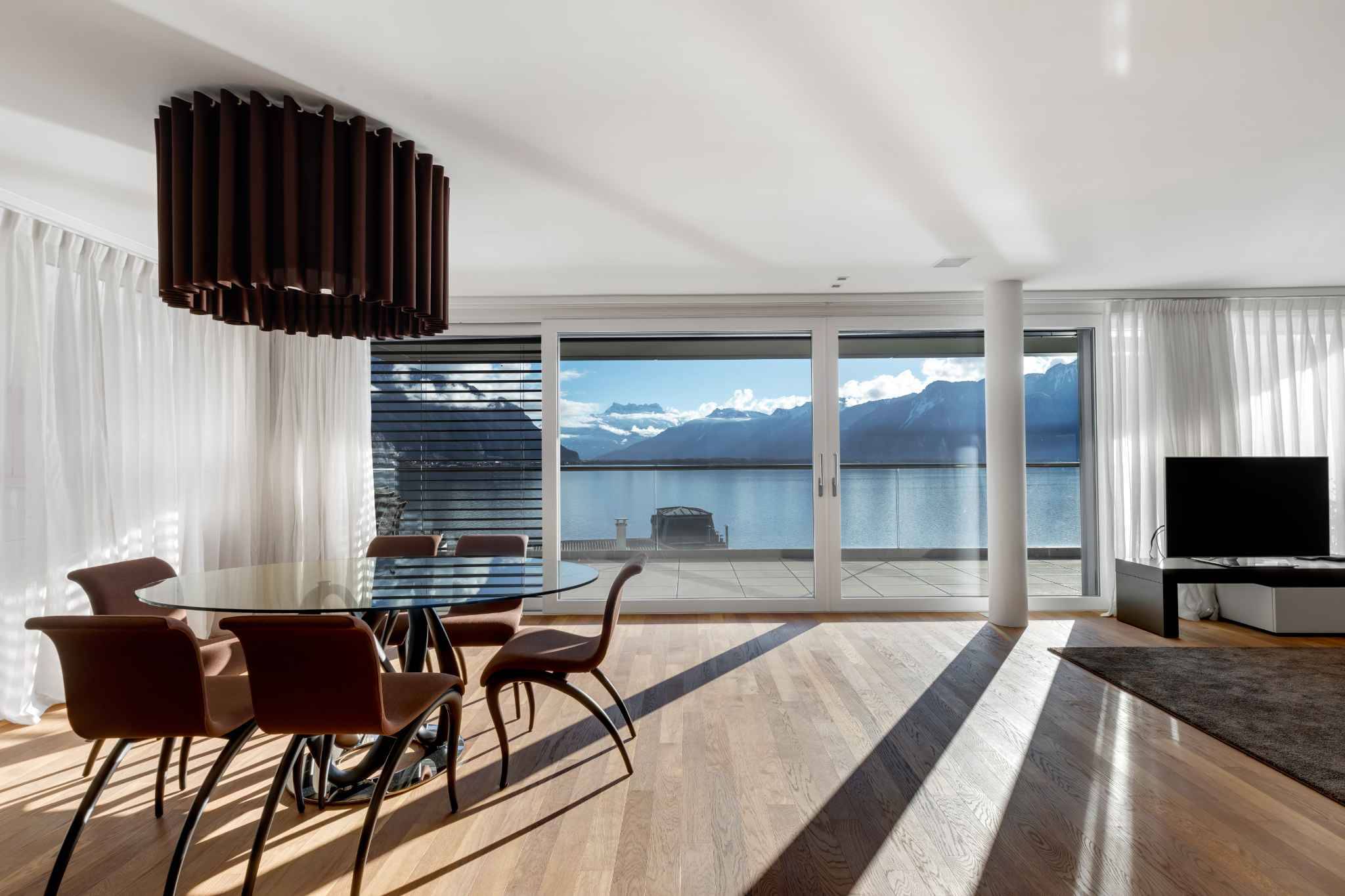 Luxus-Wohnung mit Blick auf den Genfersee mit Panoramablick – Montreux