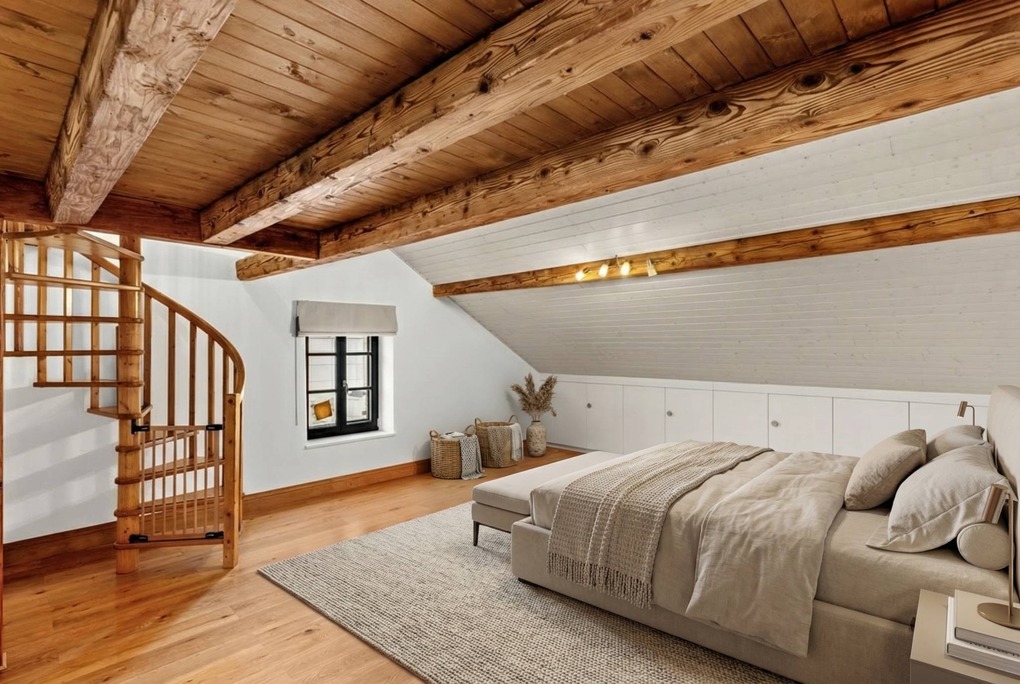 Gemütliches Dachgeschoss-Schlafzimmer