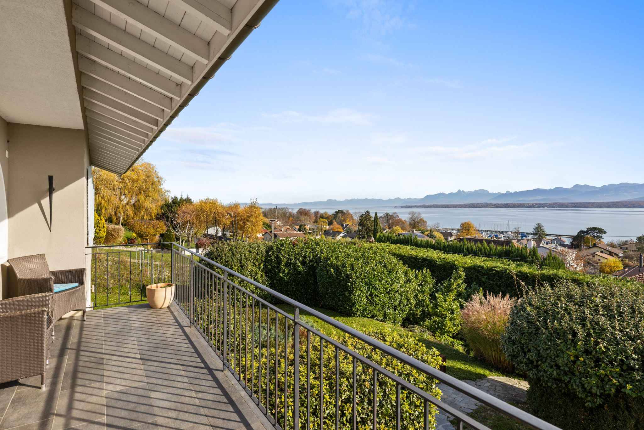 Seeblick von der Terrasse