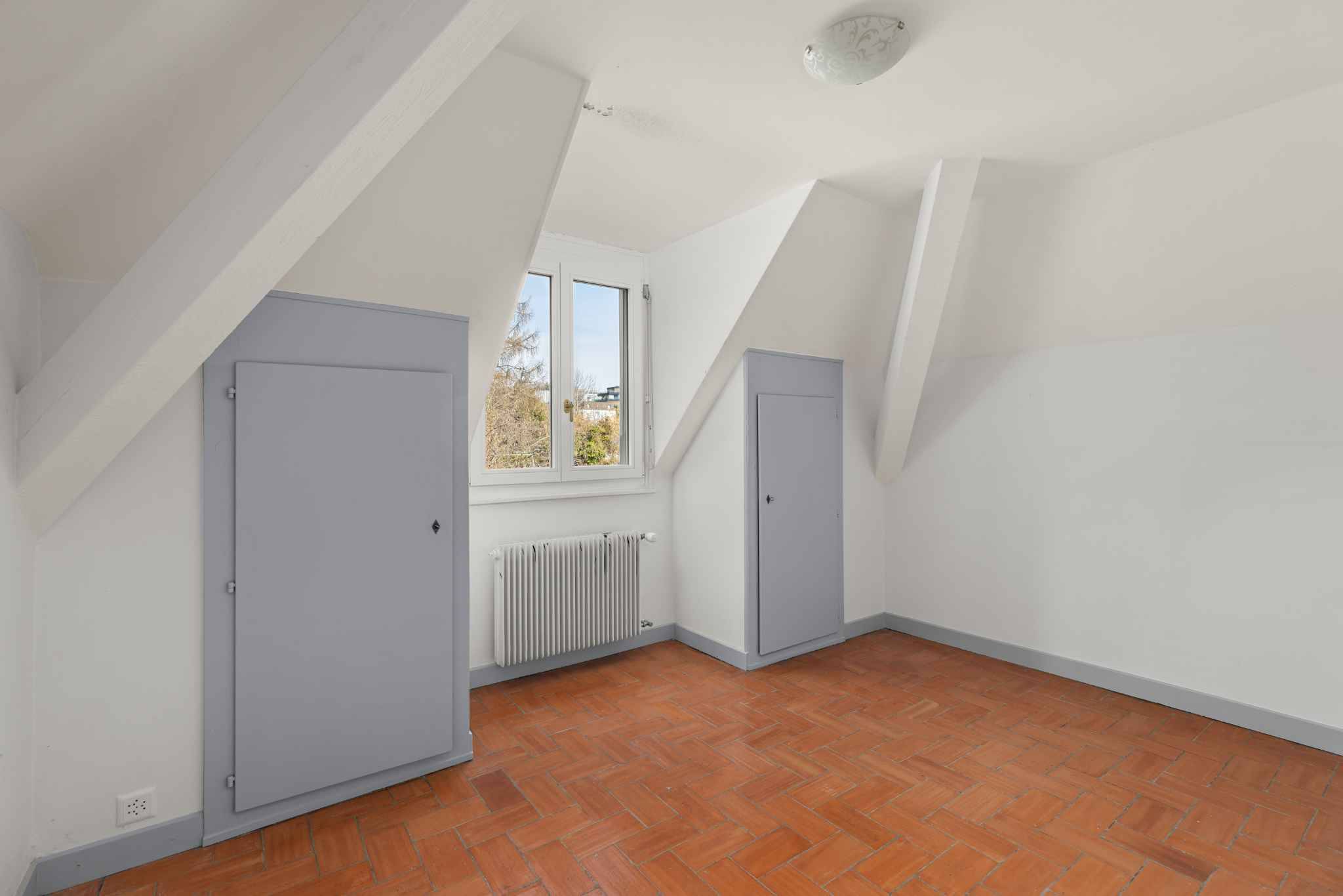 Ausgebauter Dachraum mit Dachschrägen