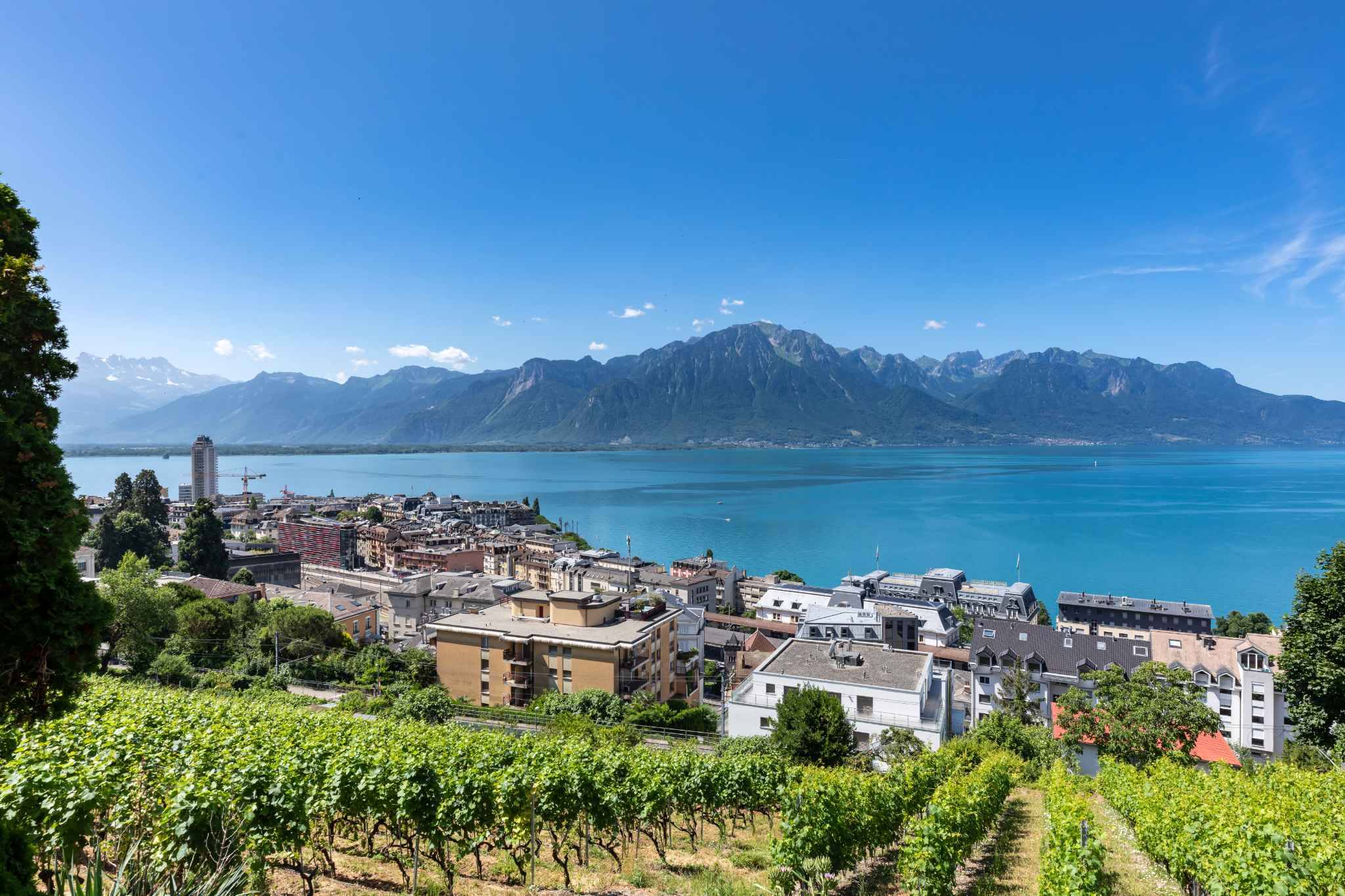 Exklusiv - Charmante 3,5-Zimmerwohnung mit Terrasse und Panoramablick – Montreux