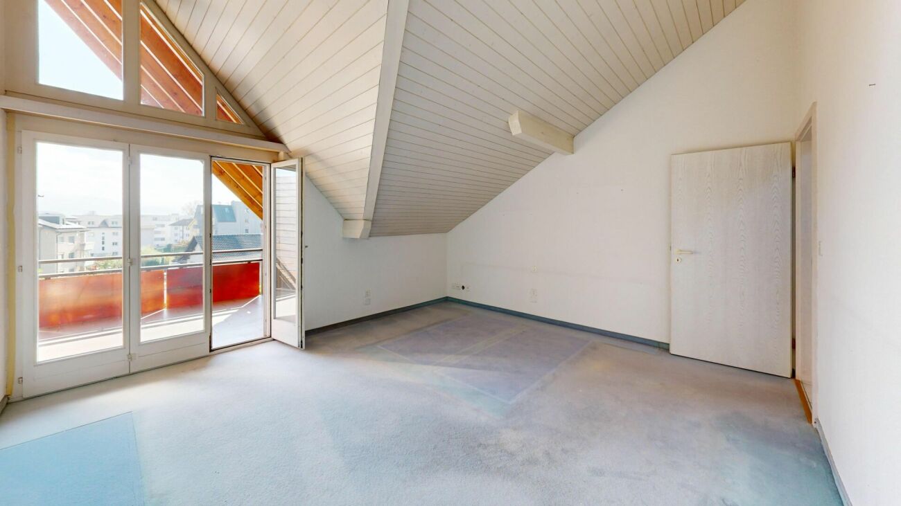 Ausgebauter Dachraum mit Balkonzugang