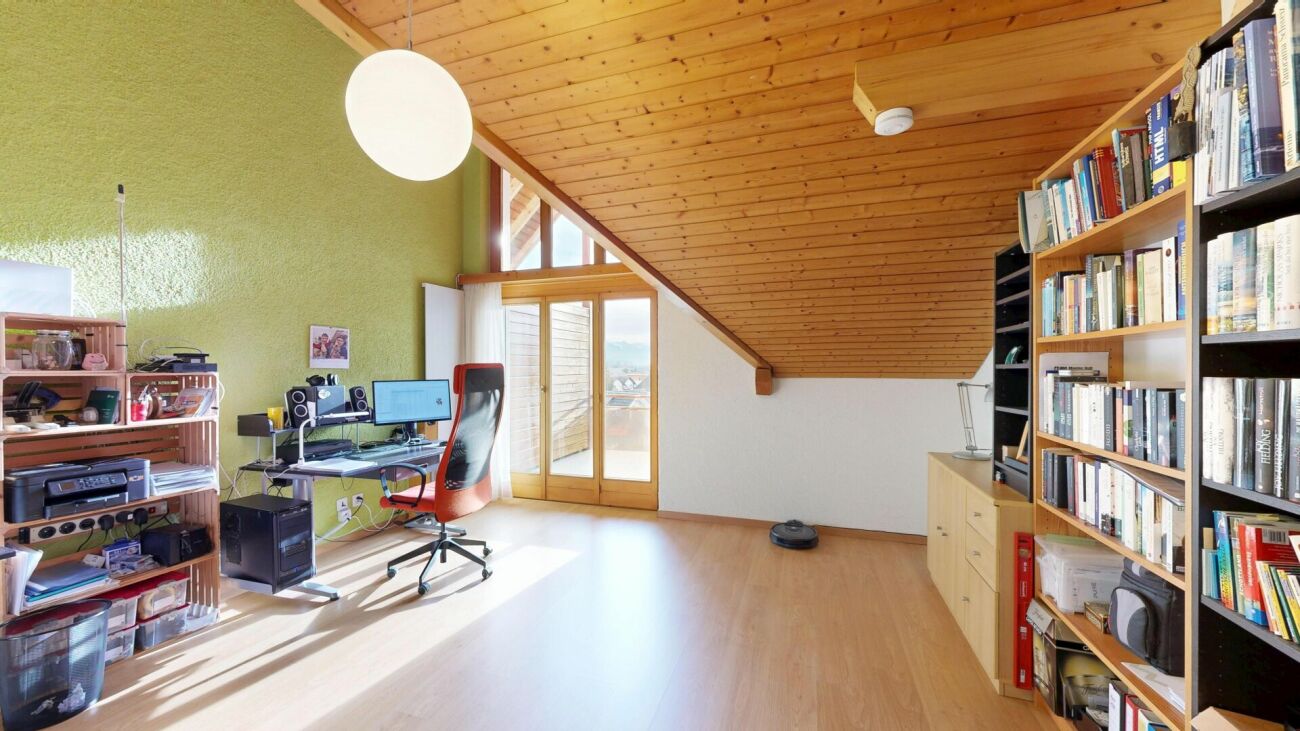 Arbeitszimmer im Dachgeschoss