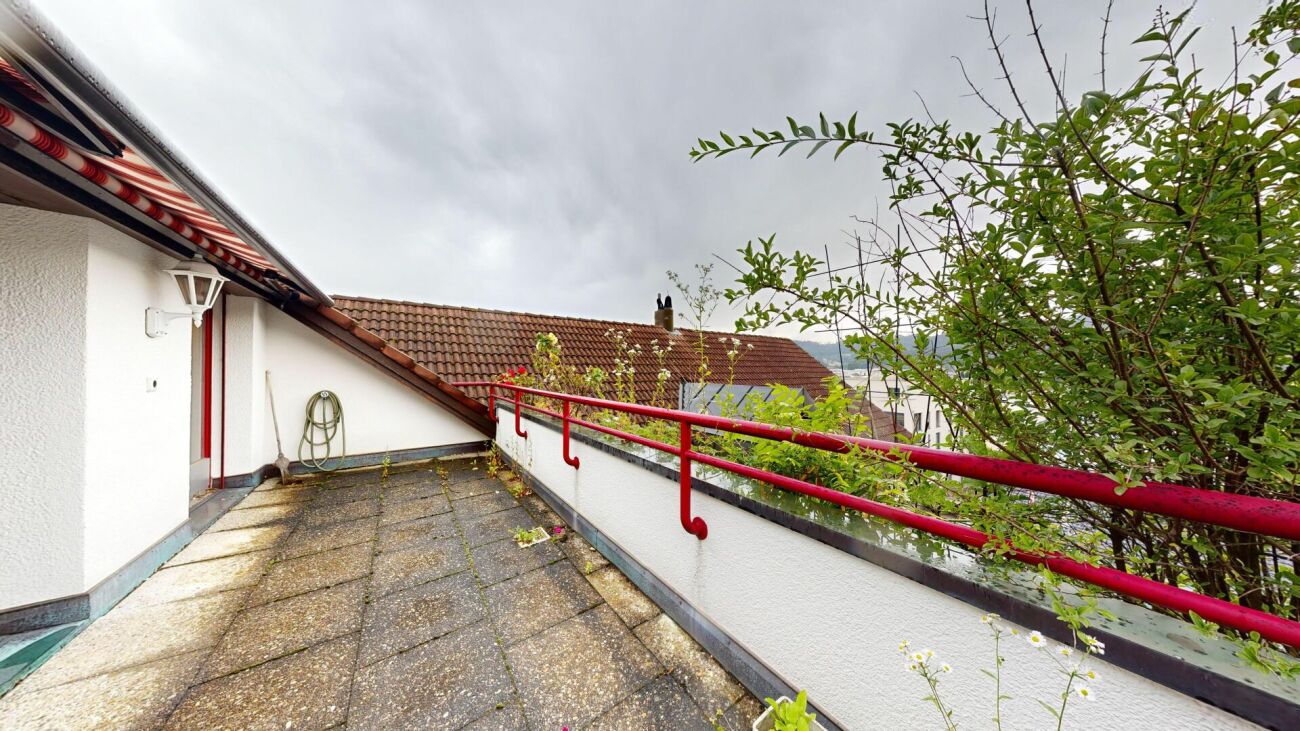 Dachterrasse mit Blick ins Grüne