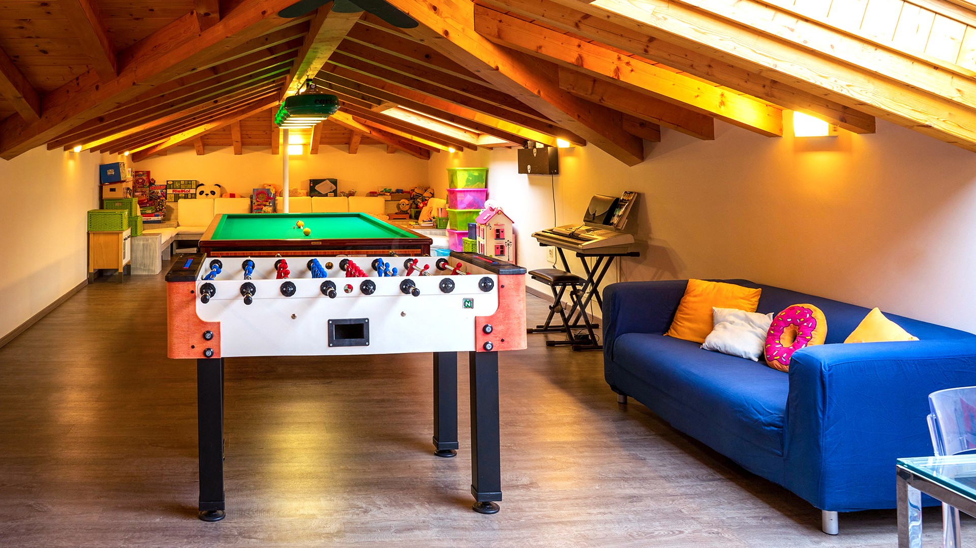 Spielzimmer im Dachgeschoss