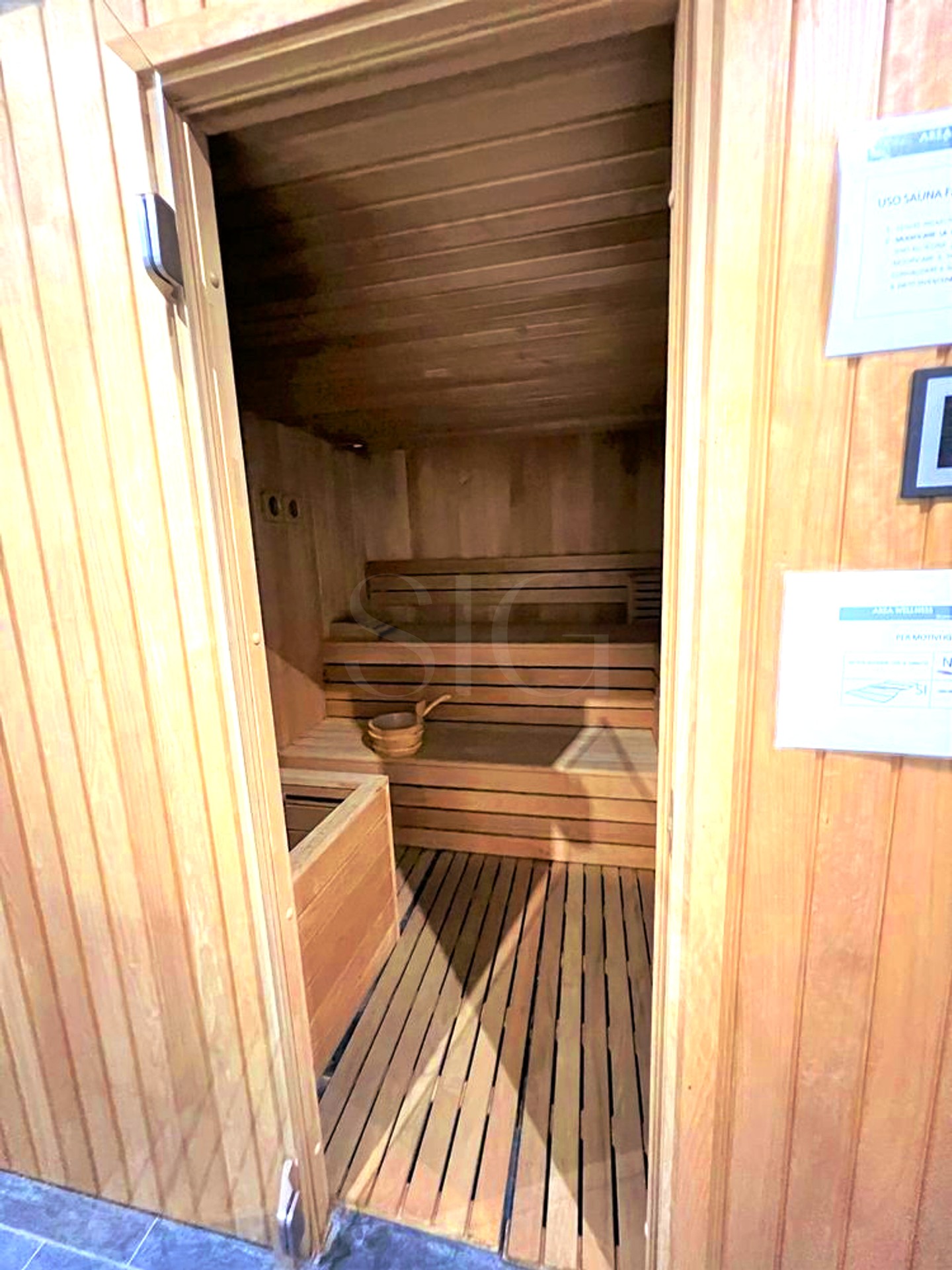 Sauna-Eingang