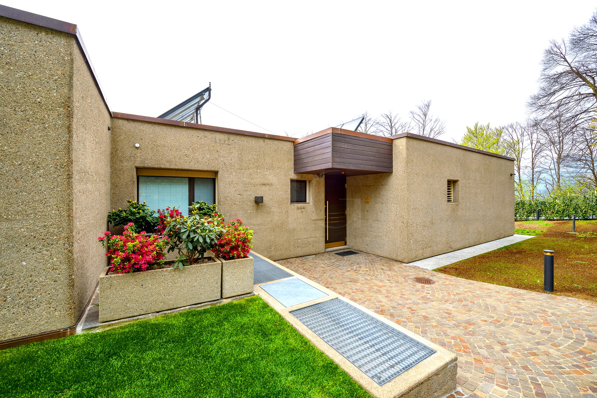 Moderne Außenansicht eines Hauses