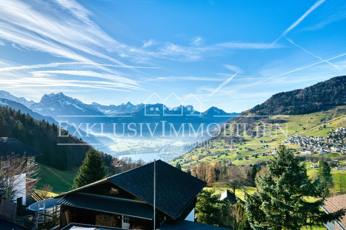 Alpenpanorama mit Hanglage