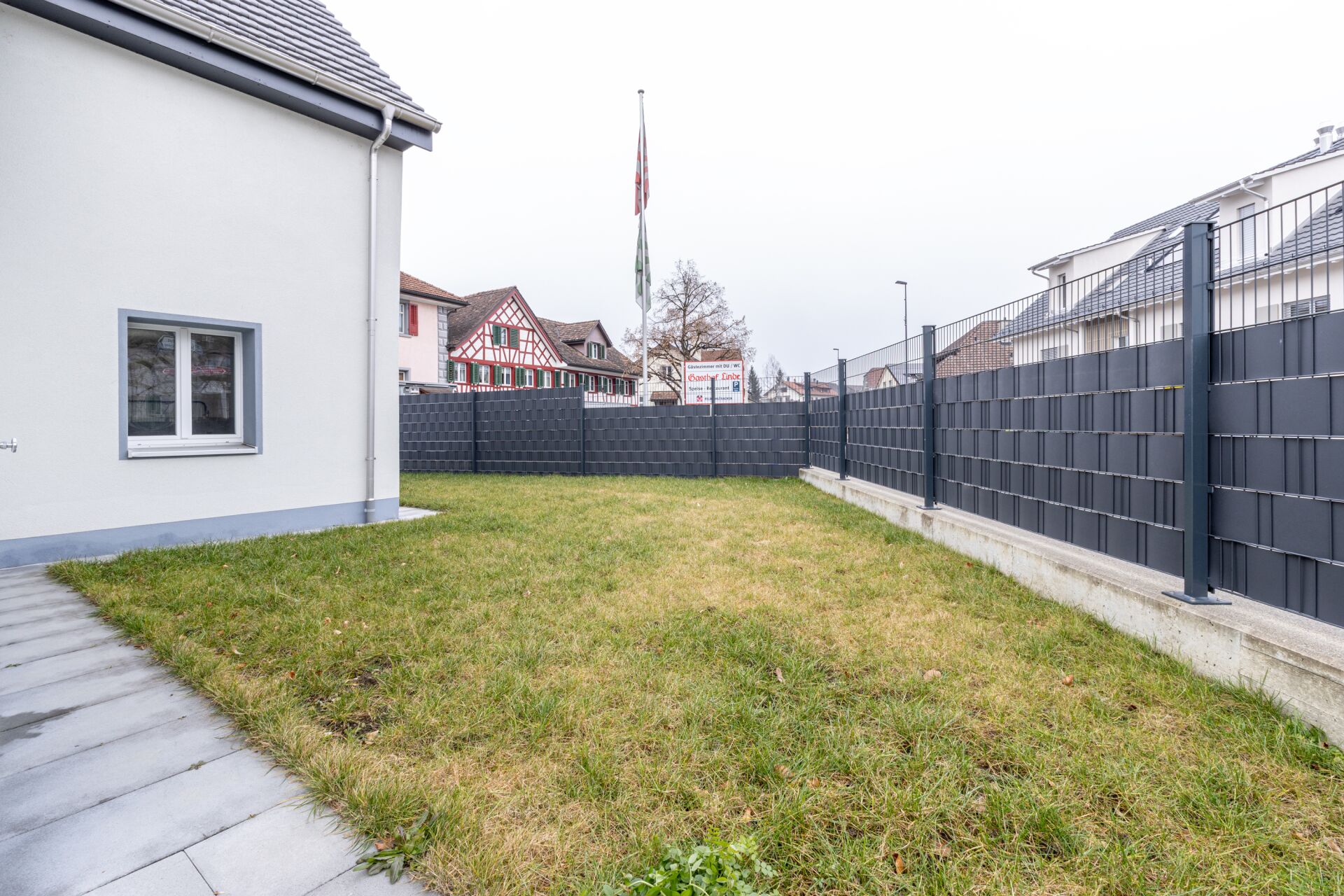 Gartenbereich eines Wohnhauses