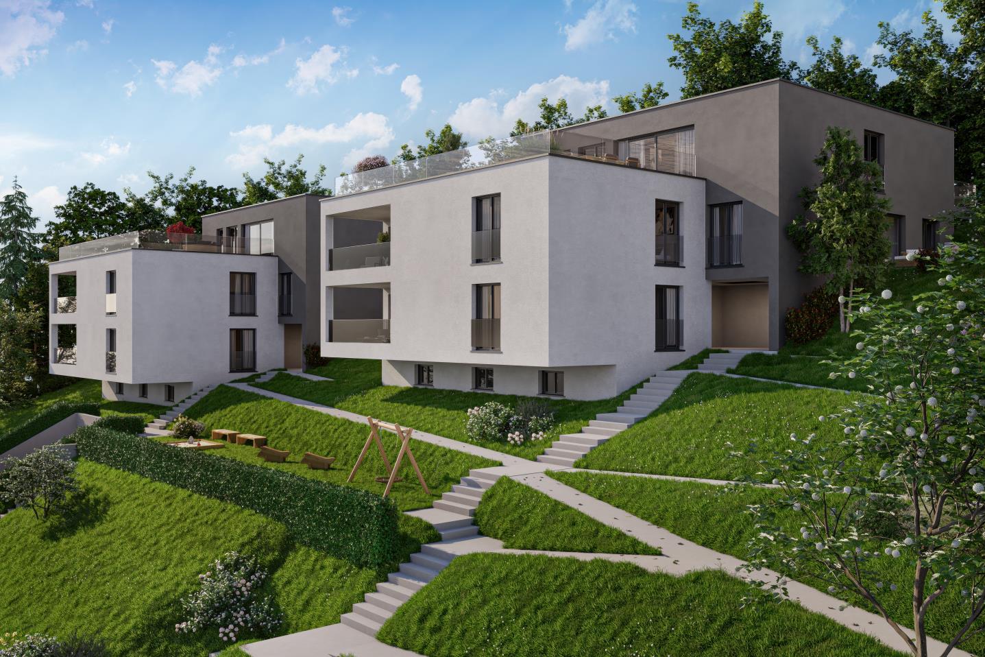 Moderne Wohnanlage im Grünen