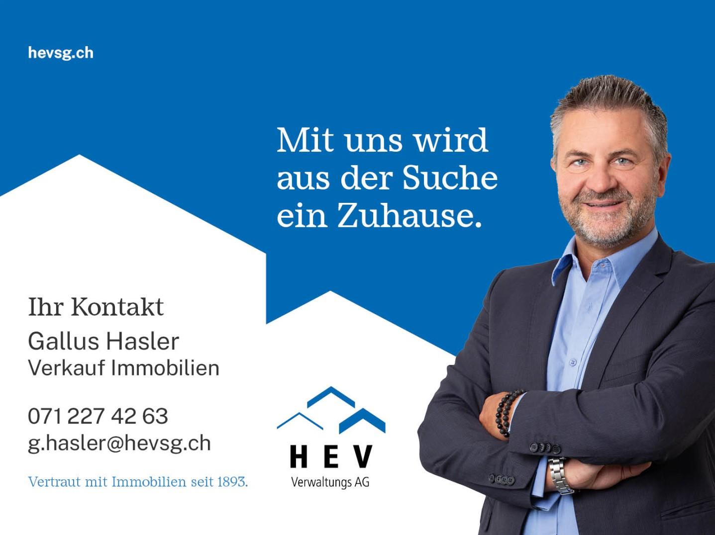 Werbeanzeige eines Immobilienunternehmens