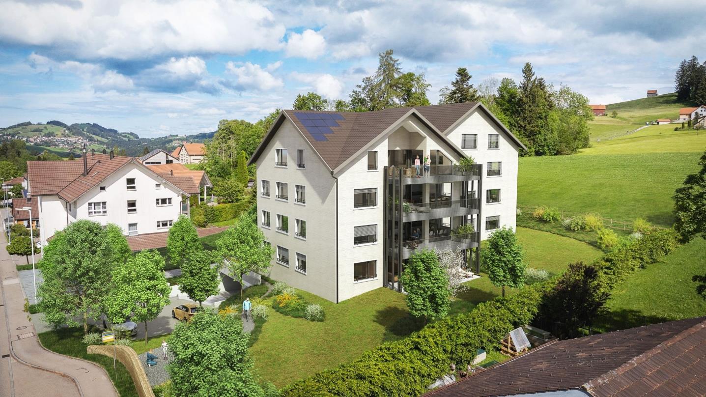 Mehrfamilienhaus in ländlicher Hanglage
