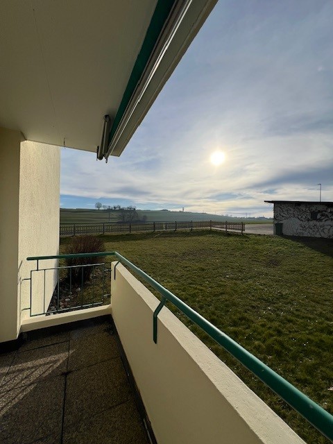 Balkon mit Blick ins Grüne