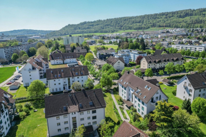 Luftaufnahme einer Wohnsiedlung