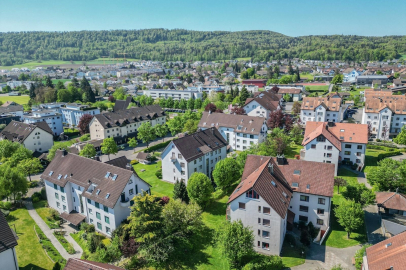 Luftaufnahme eines Wohnquartiers
