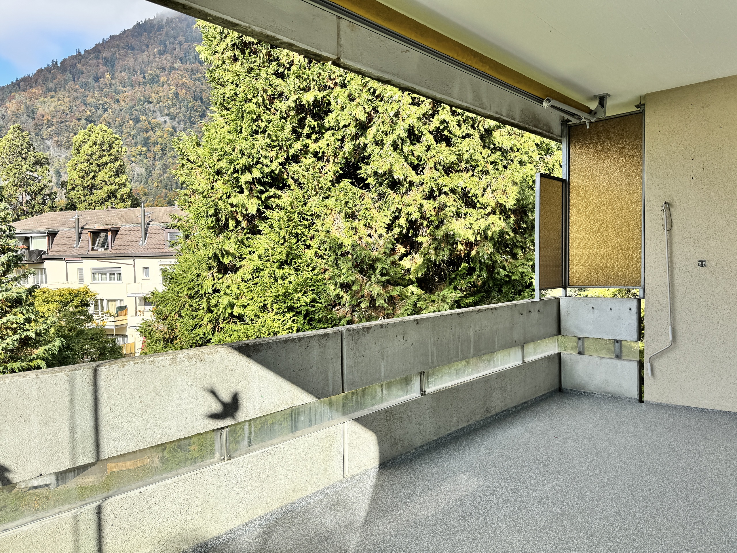 Balkon mit Bergblick
