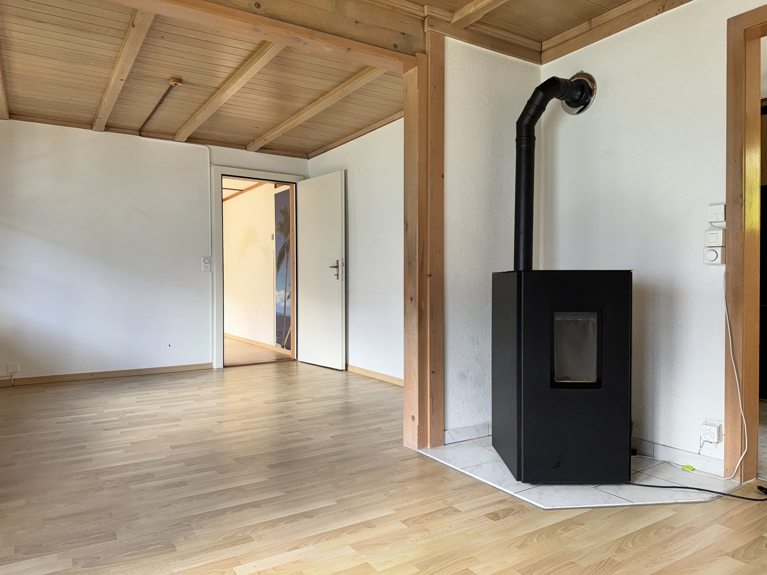 Wohnraum mit Kaminofen