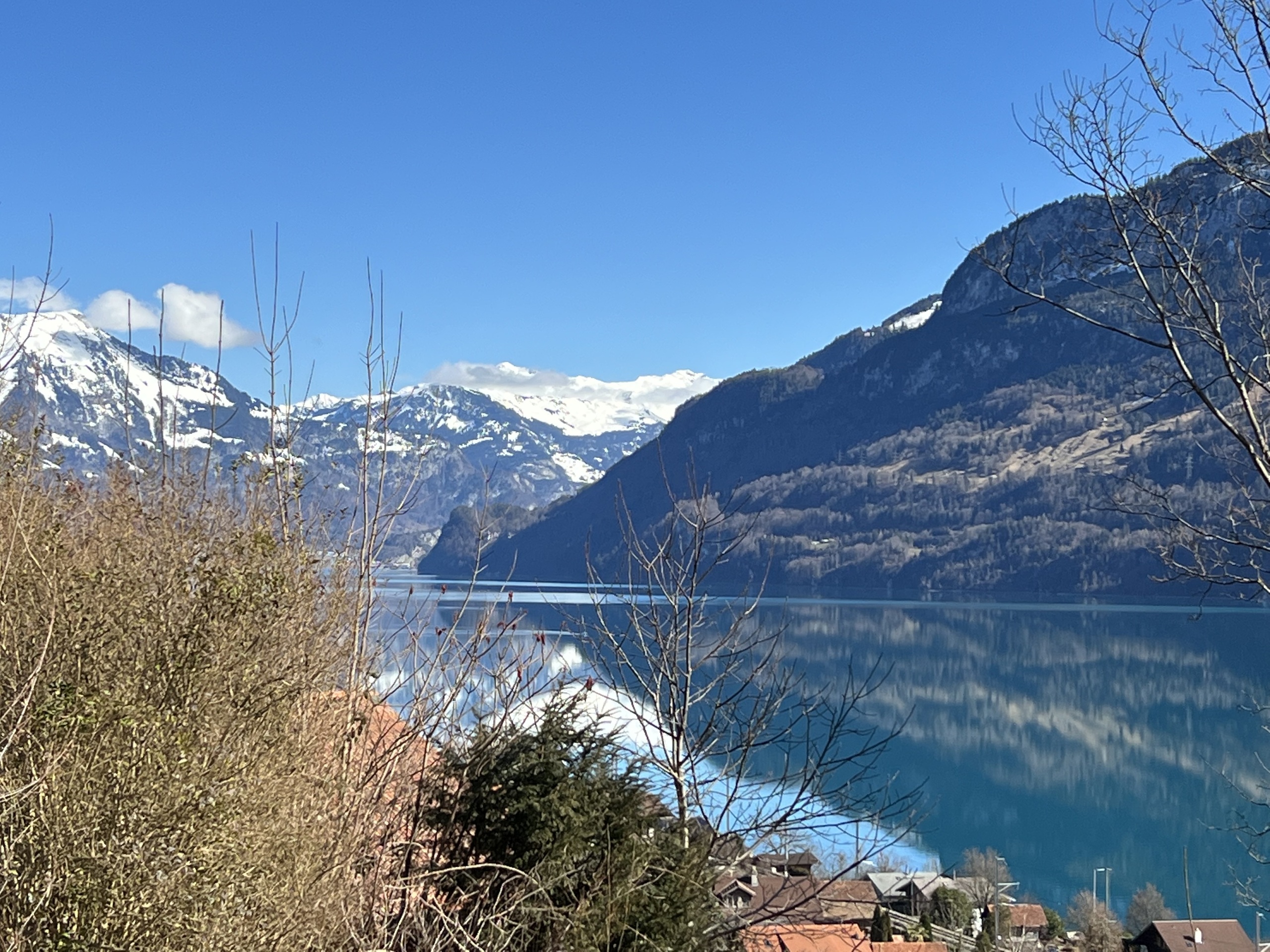 Seeblick mit Bergen