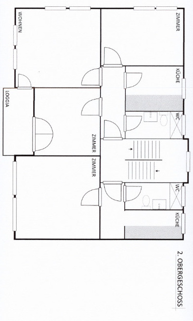 Grundriss des 2. Obergeschosses