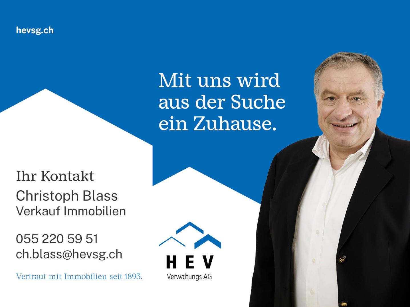 Werbeanzeige mit Maklerkontakt