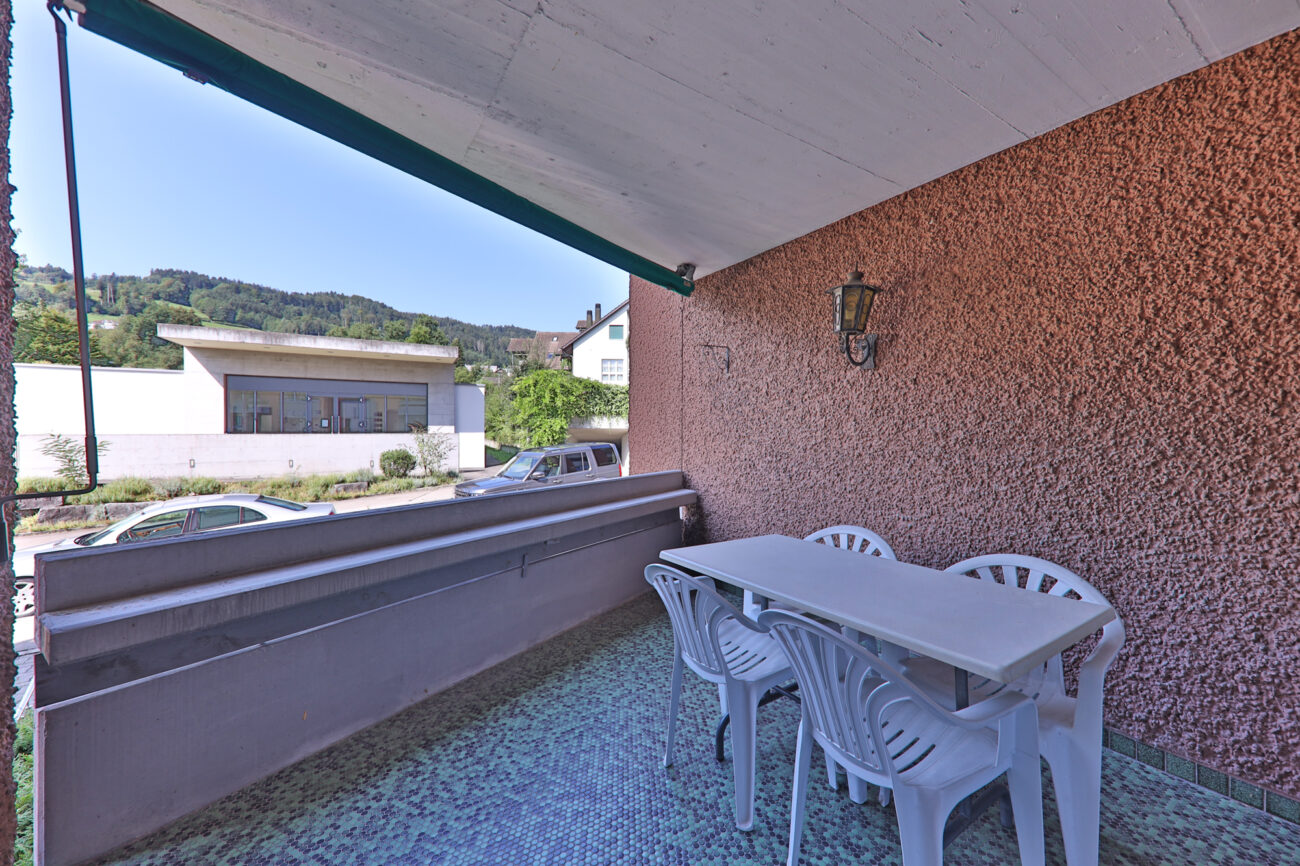 Balkon mit Blick ins Grüne