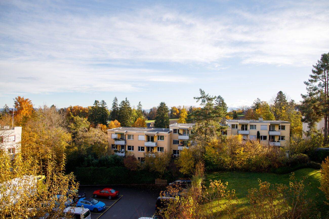 Wohnanlage mit Blick ins Grüne