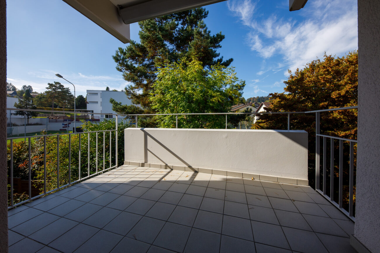 Balkon mit Blick ins Grüne