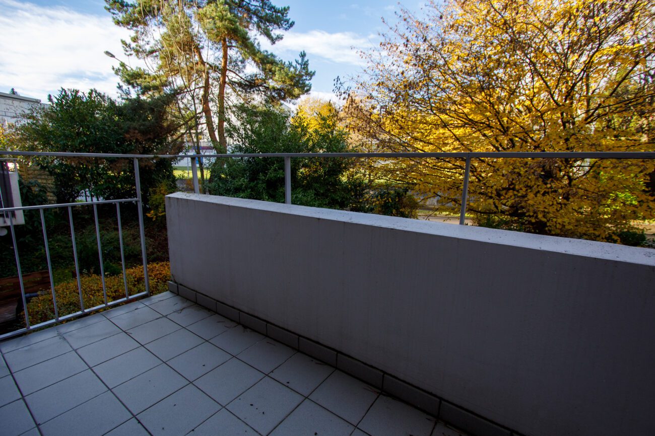 Balkon mit Blick ins Grüne