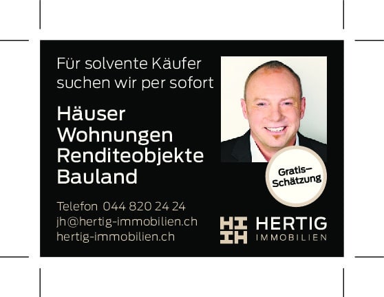 Werbeanzeige für Immobilienmakler