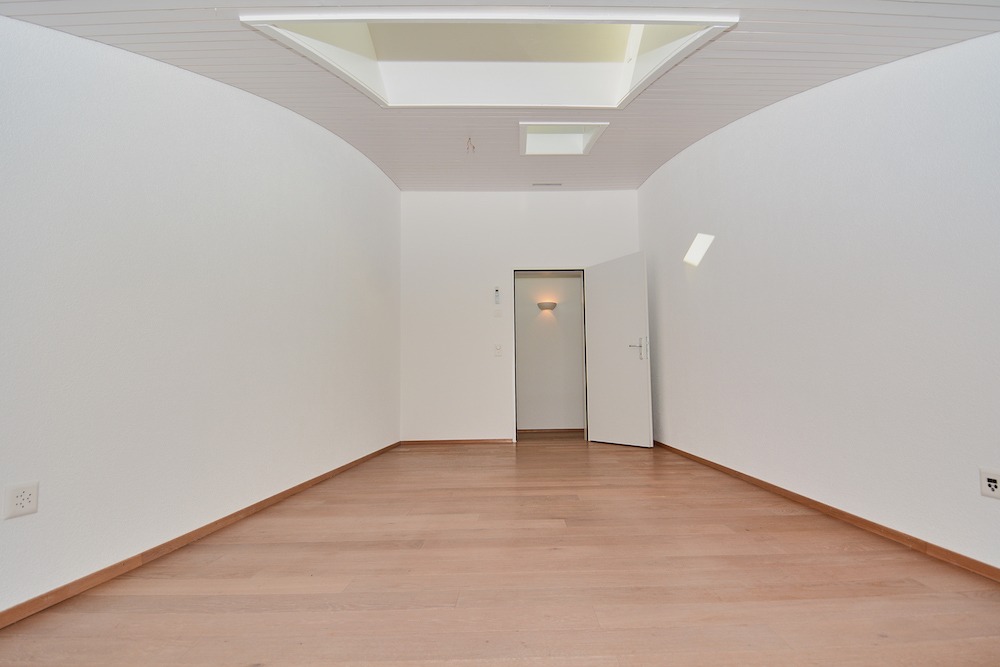 Leerer Dachraum mit Oberlicht