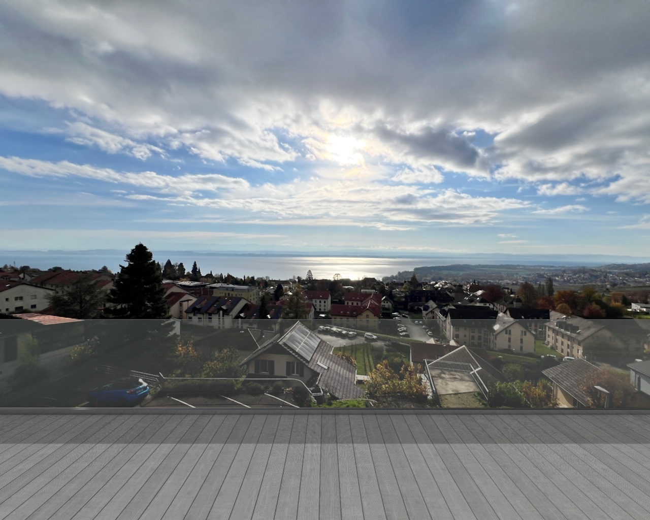 Dachterrasse mit Seeblick