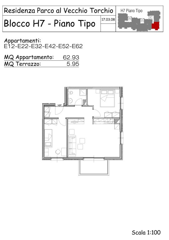 Grundriss einer Wohnung