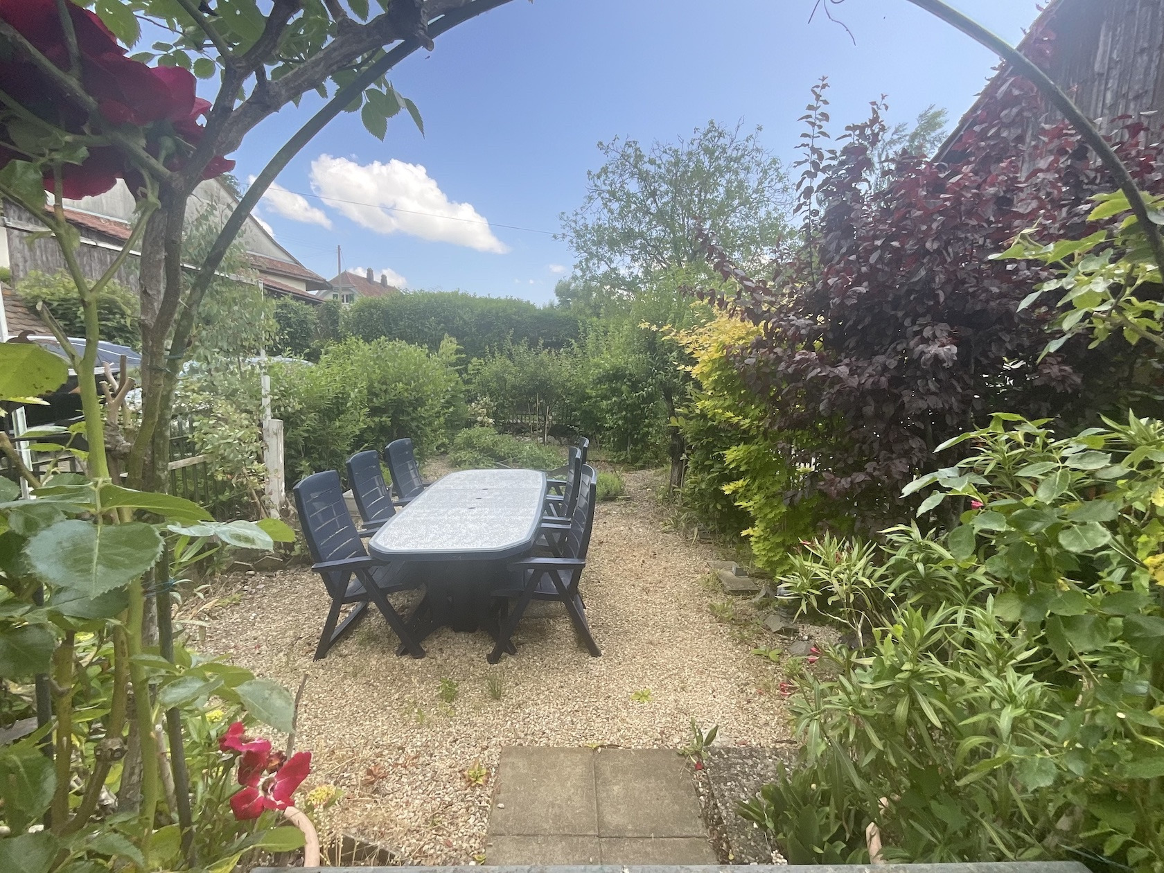 Garten mit Sitzgruppe