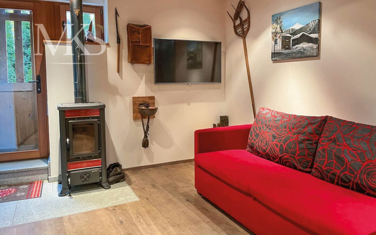 Wohnzimmer mit Kaminofen