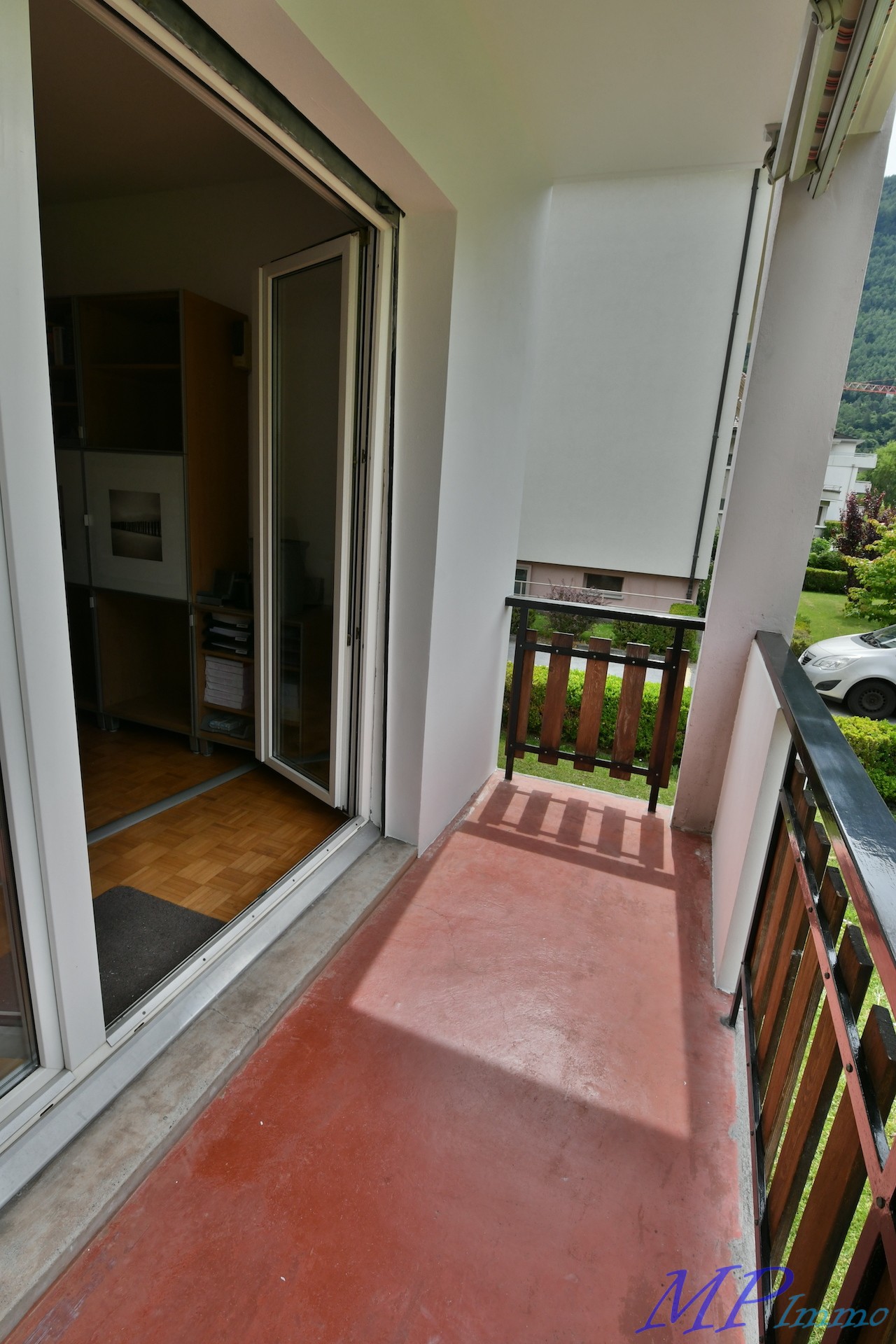 Balkon mit Blick ins Grüne