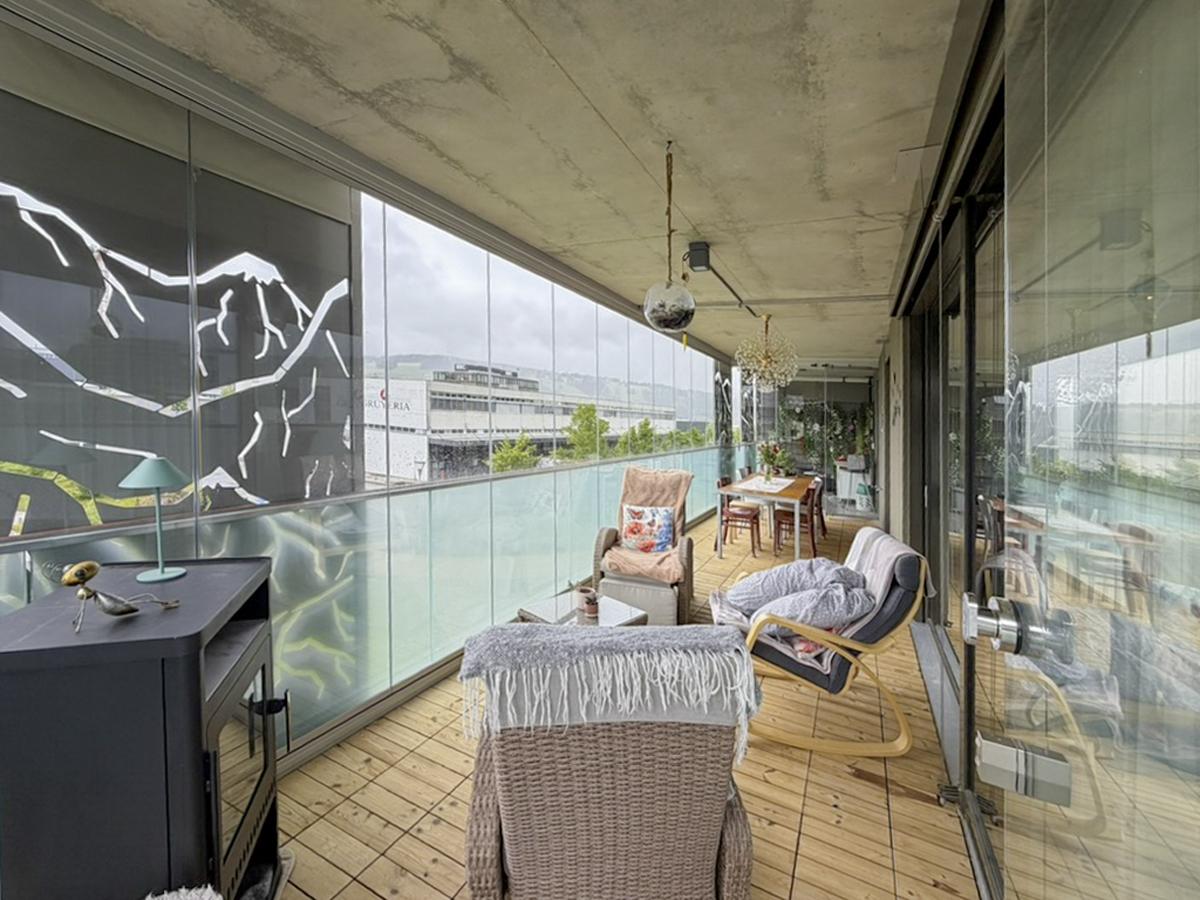 3,5-Zimmerwohnung mit herrlicher Veranda - Bulle – Bulle