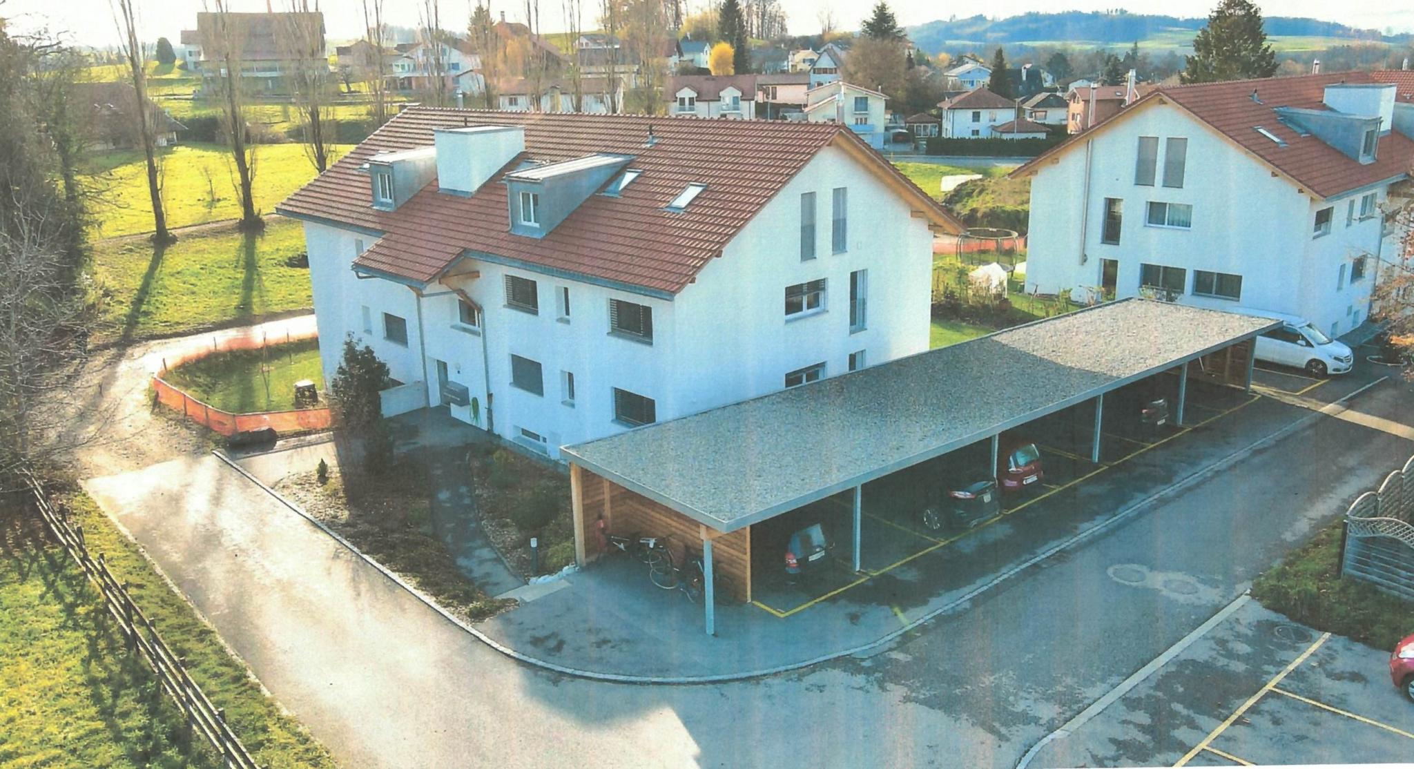 Wohnanlage mit Doppel- und Mehrfamilienhäusern