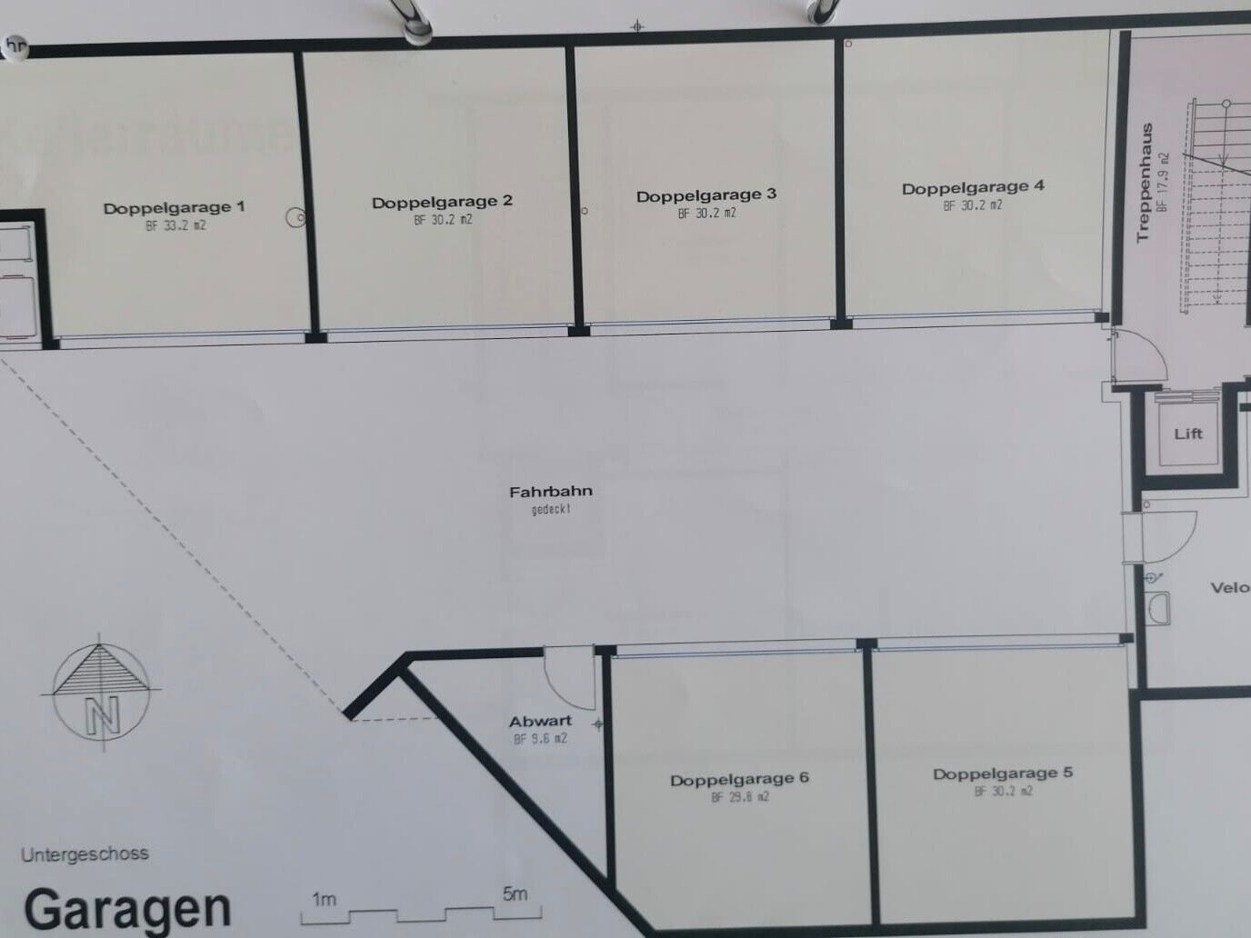 Tiefgaragen-Grundriss