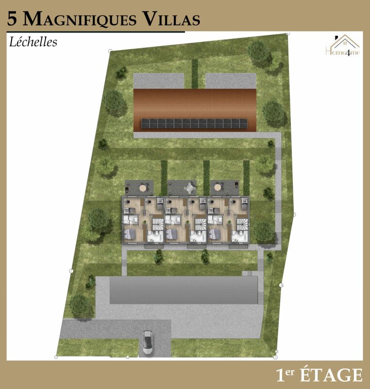 Lageplan einer Villenanlage