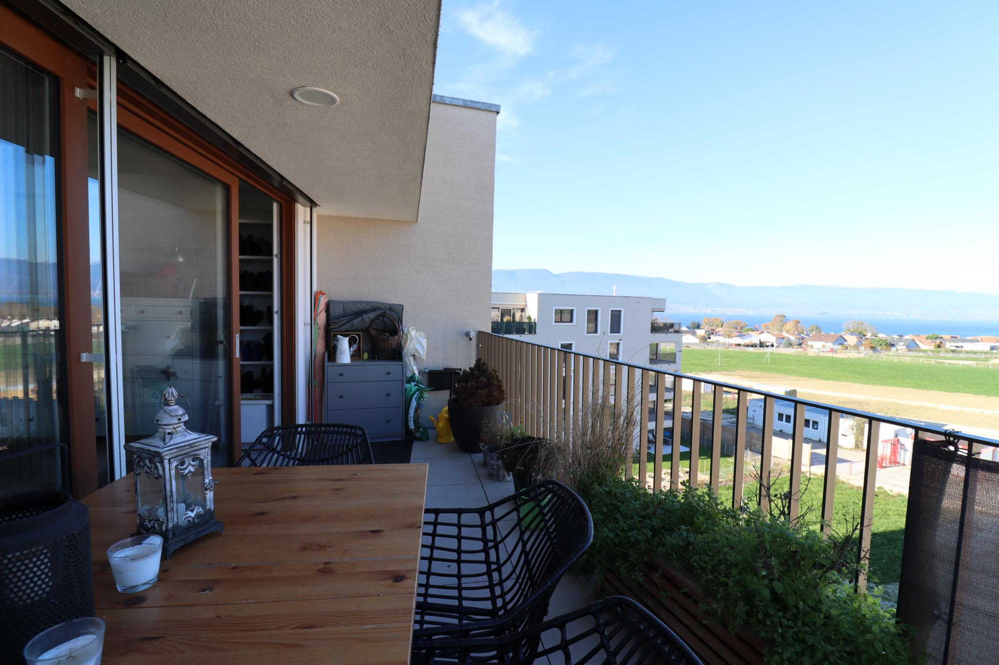 Balkon mit Panoramablick