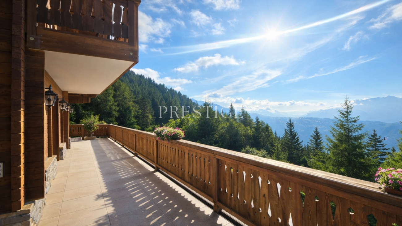 Bergterrasse mit Panoramablick