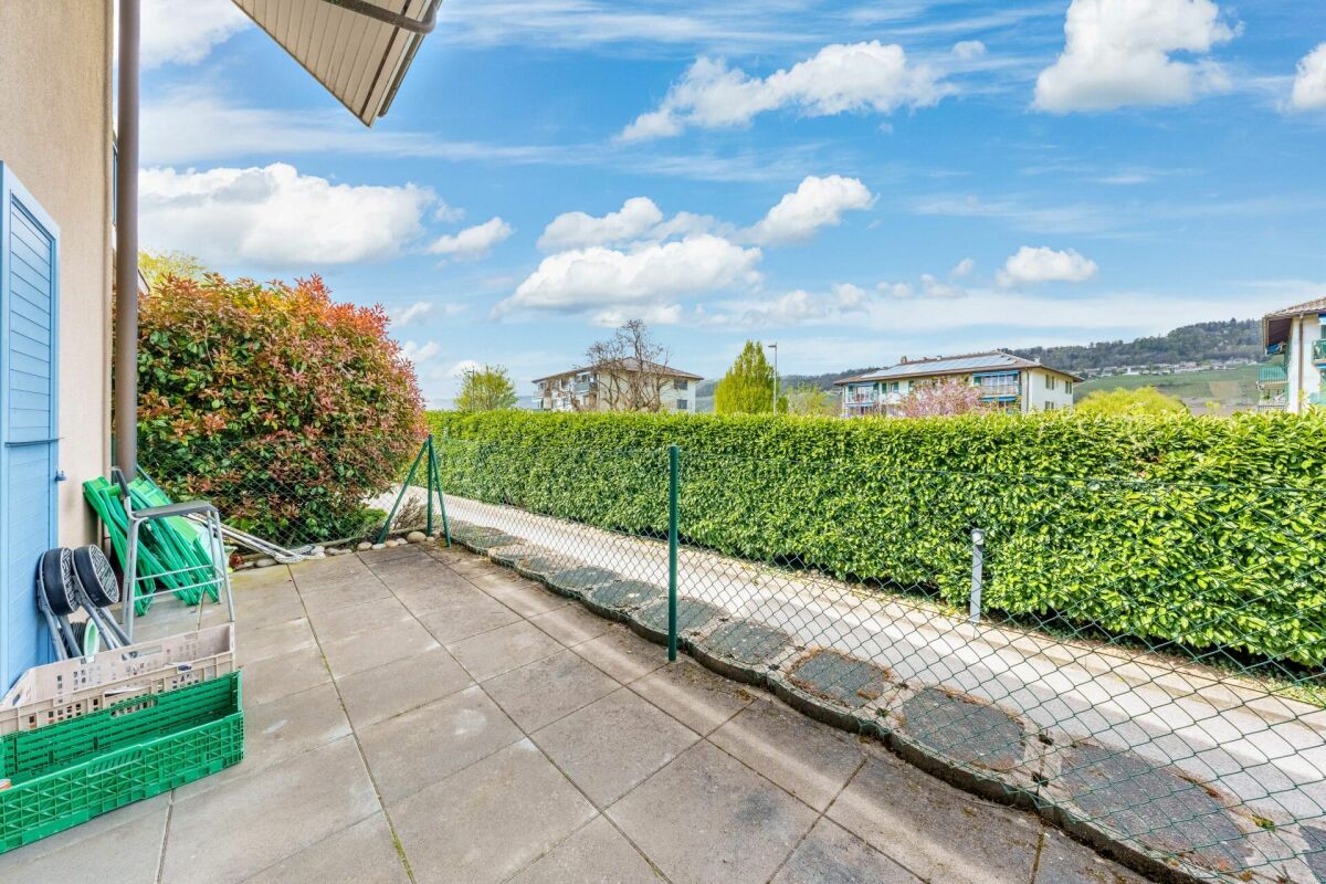 Terrasse mit Gartenblick