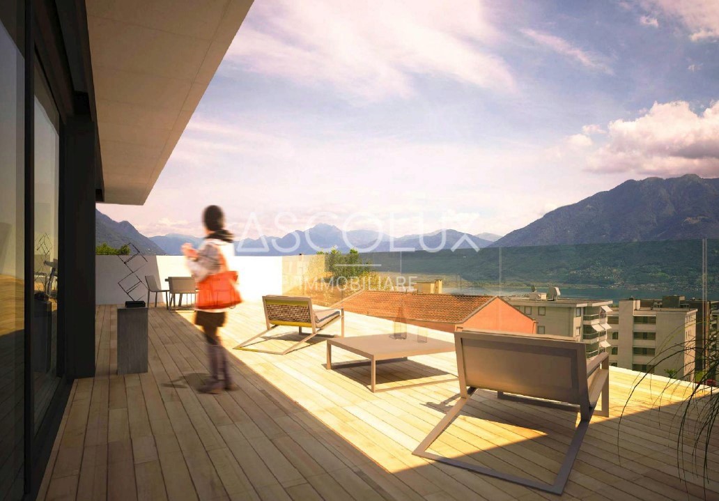 Dachterrasse mit Bergblick