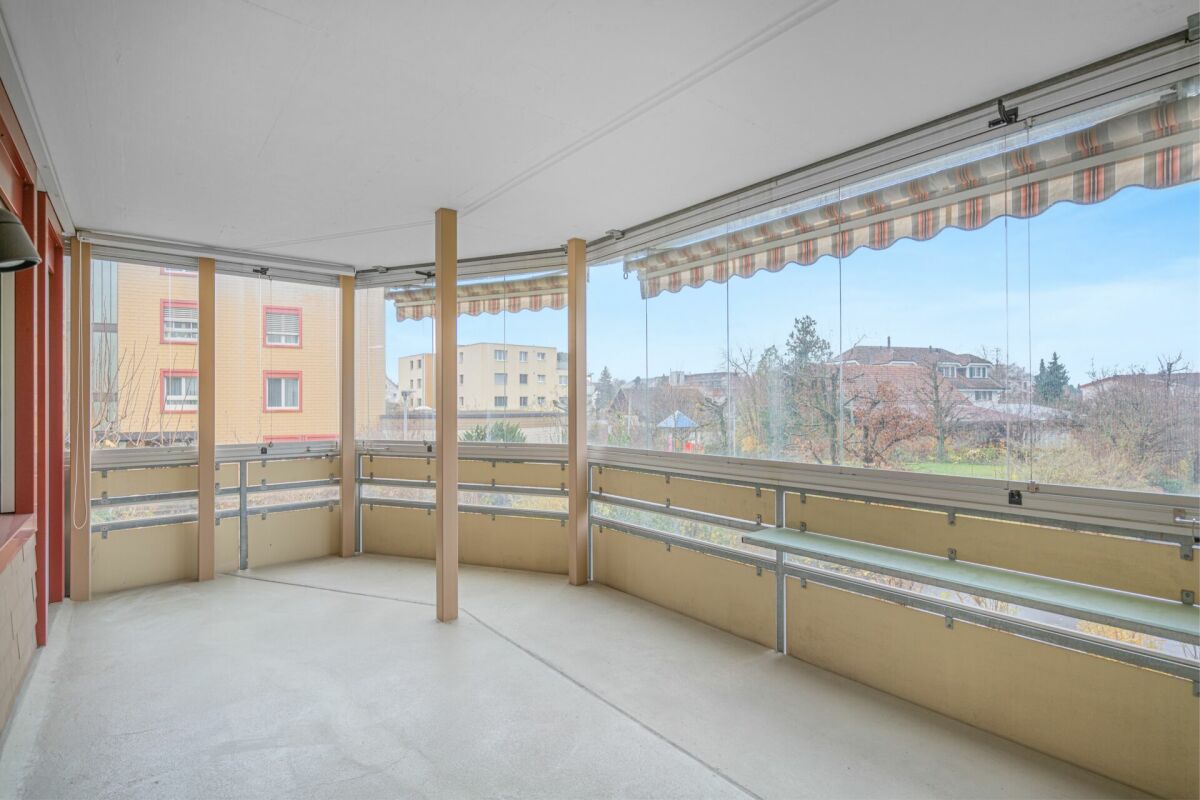 Verglaster Balkon mit Rundum-Ausblick