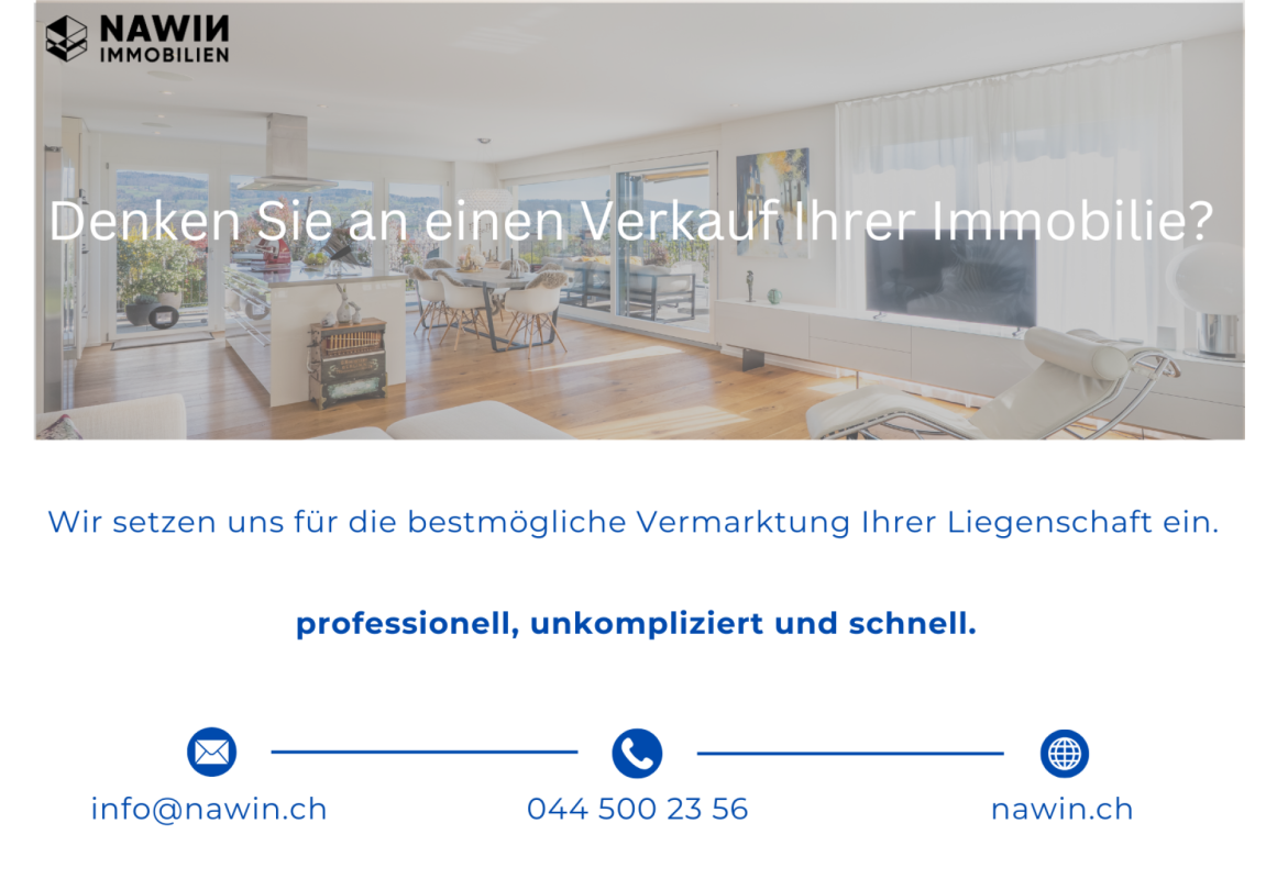 Werbeanzeige für Immobilienvermarktung